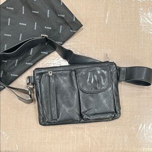 Rudsak Black Leather Belt Bag